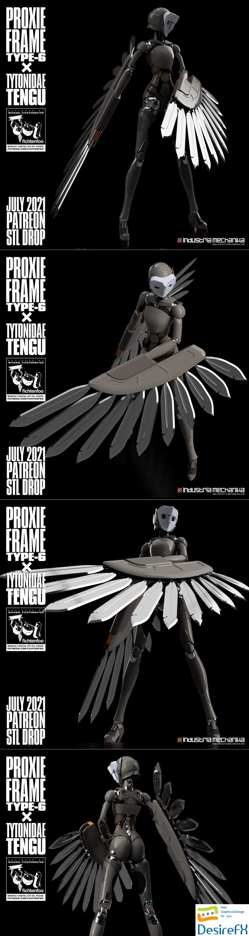Proxie Frame Type 6 X Tengu III 3D Print