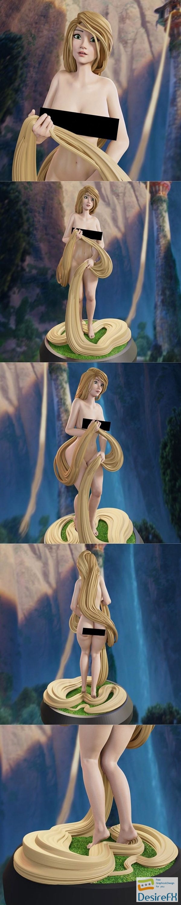 QB Works – Rapunzel – 3D Print
