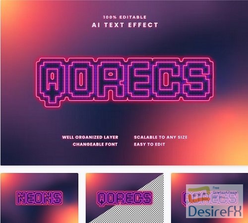 Qorecs Text Effect - MAHDZXF