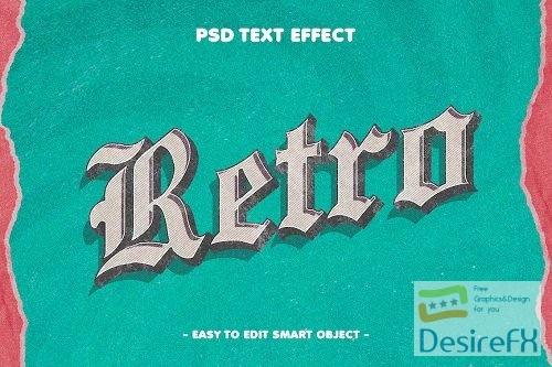 Retro 3D Text Effect Layer Style - JX3RRVF