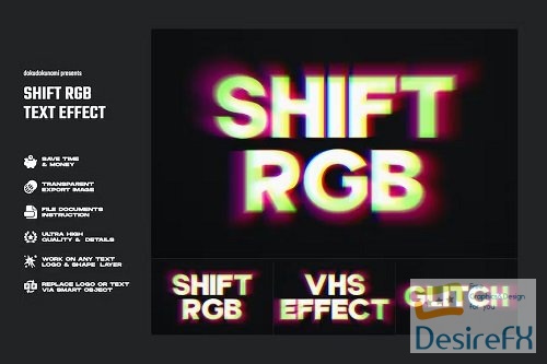 Shift RGB Glitch Text Effect - 5753MJP