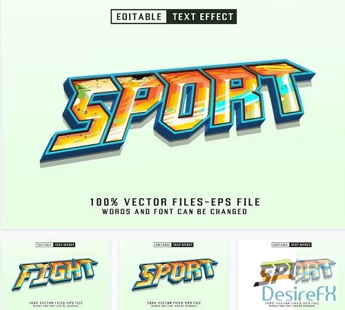 Sport Editable Text Effect - CJ6C2UD