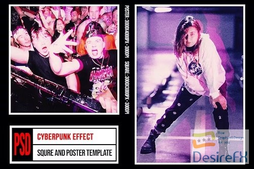 Square & Poster - Cyberpunk Effects - GST6LPX