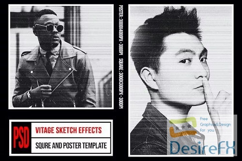 Square & Poster - Vitage Sketch Effects - GTTAFQF