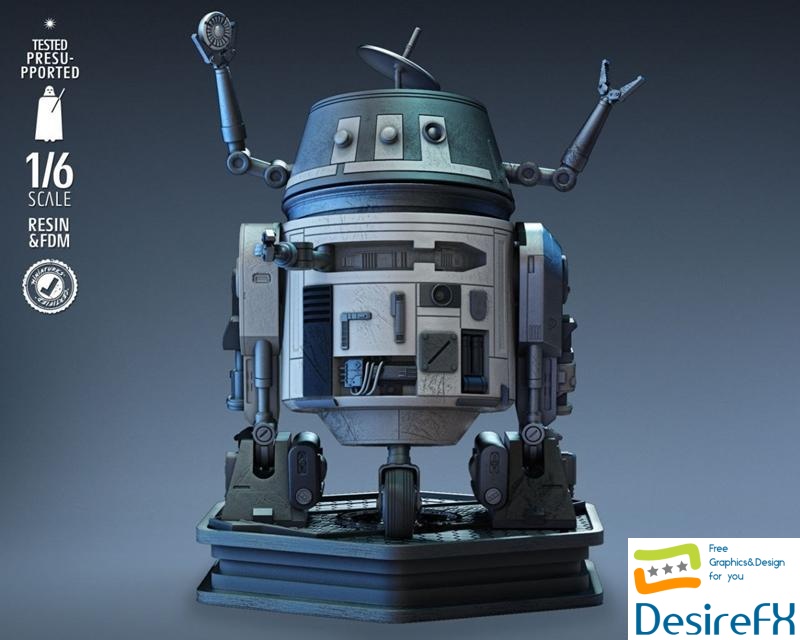 Star Wars - Chopper (C1-10P) 3D Print