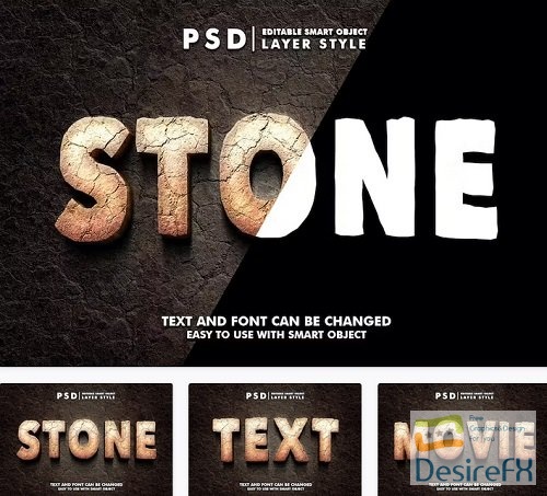 Stone Editable Text Effect - 5XRP652