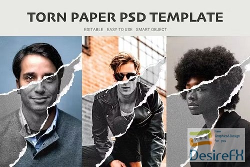 Torn Paper PSD Template - AJ7RXBQ