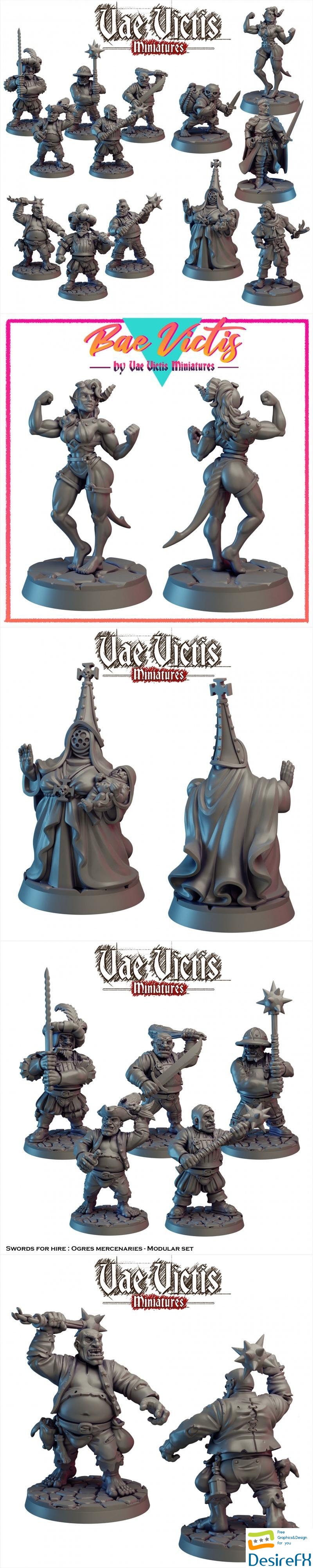 Vae Victis Miniatures - Hired Muscles October 2023 3D Print