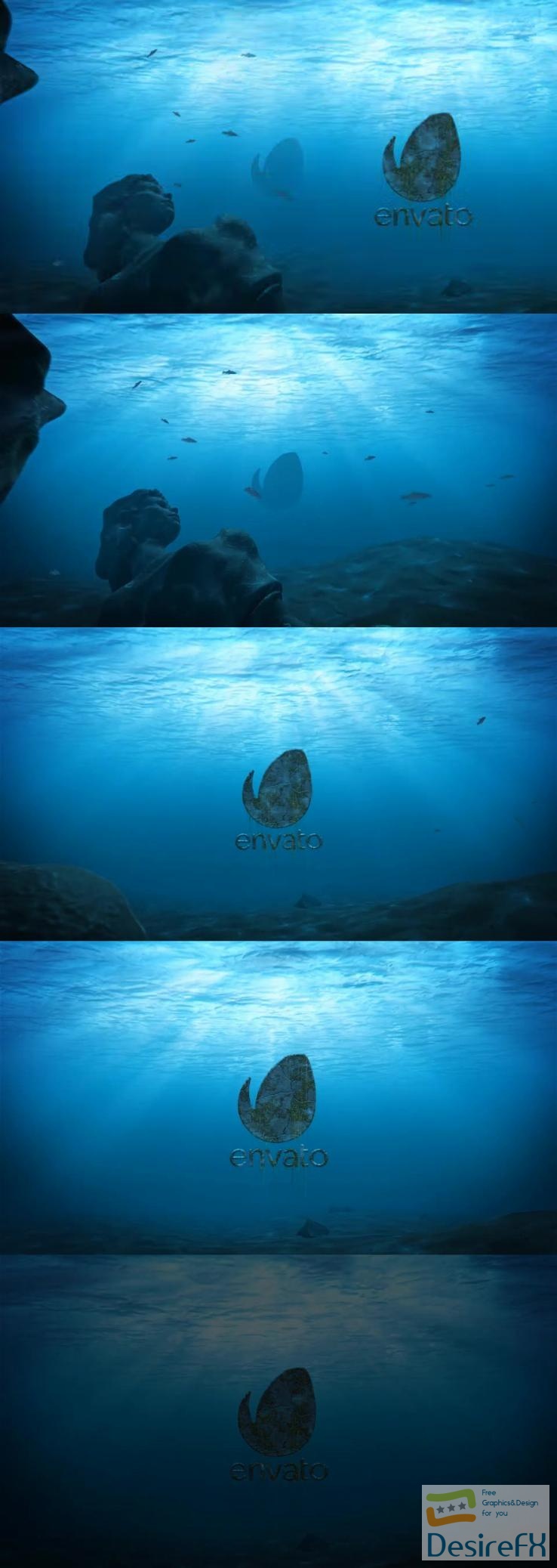 Videohive Underwater Logo Reveal Aquaman Style 23965458