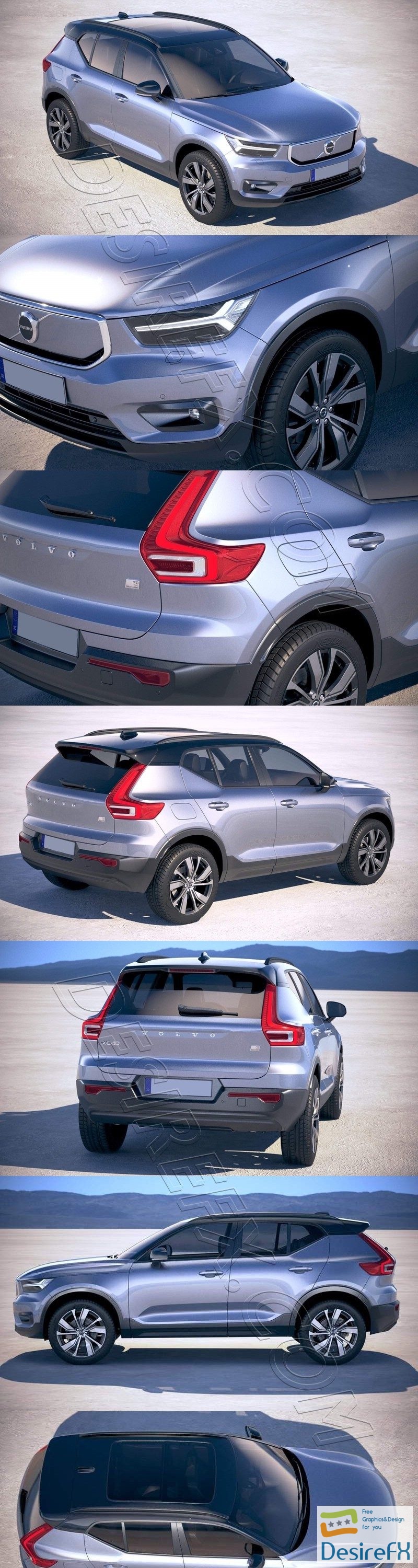 Volvo XC40 Recharge 2020 3D Model