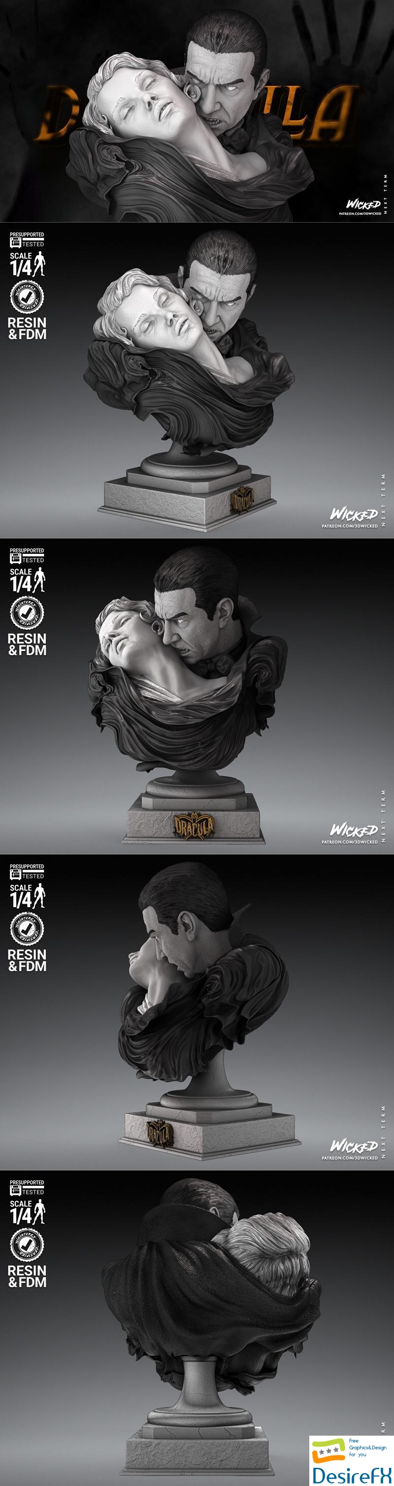 Wicked - Dracula Bust 3D Print