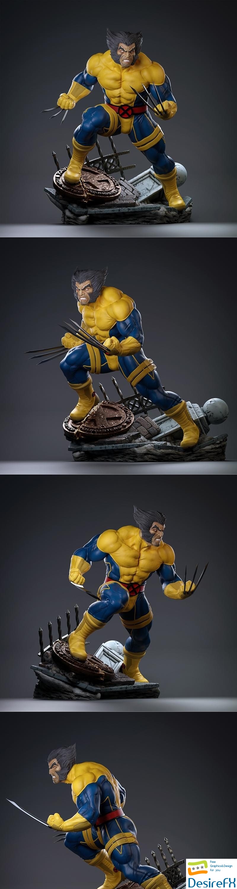 Wolverine Fan art 3D Print