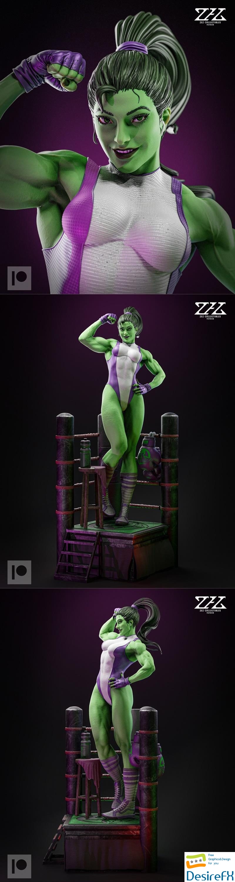 ZEZ Studios - She-Hulk 3D Print