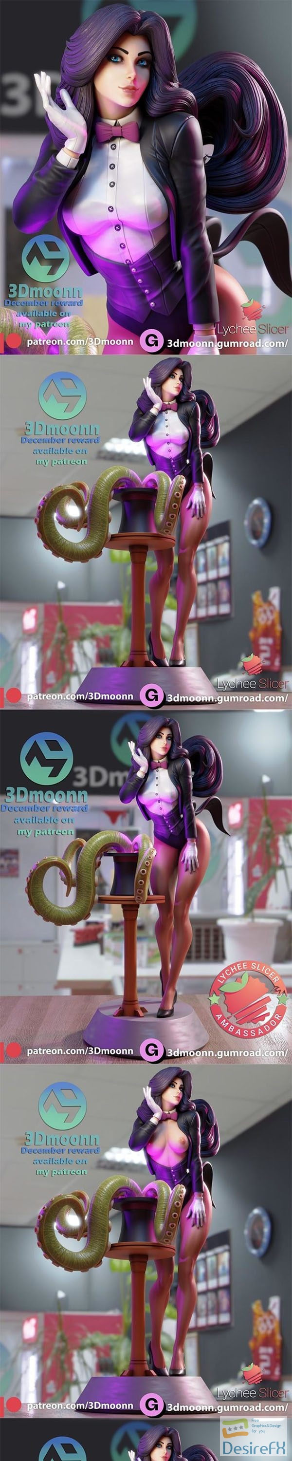 3Dmoonn – Zatanna – 3D Print