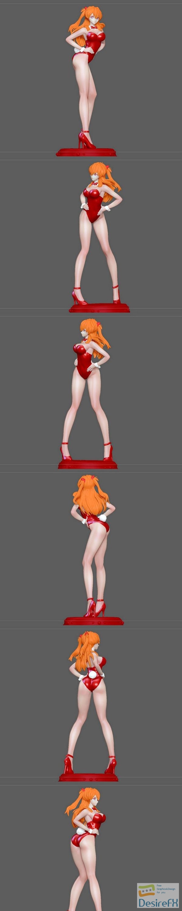 Asuka Langley Sexy Bunny Evangelion – 3D Print