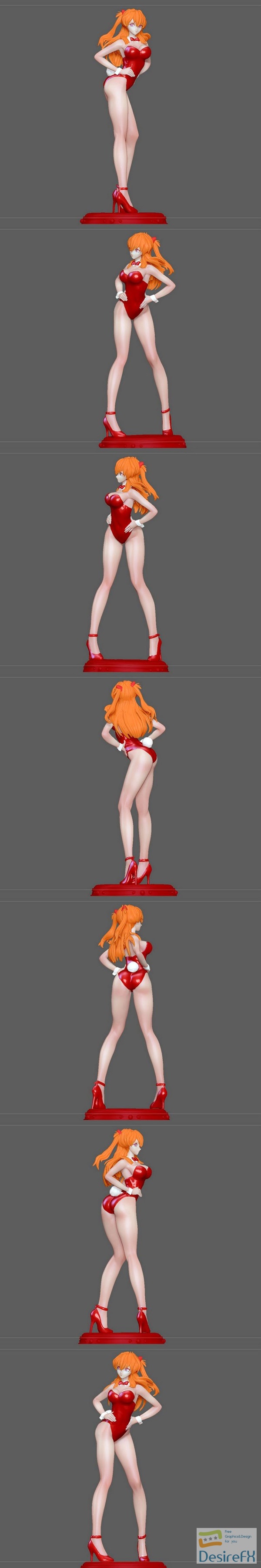 Asuka Langley Sexy Bunny Evangelion – 3D Print