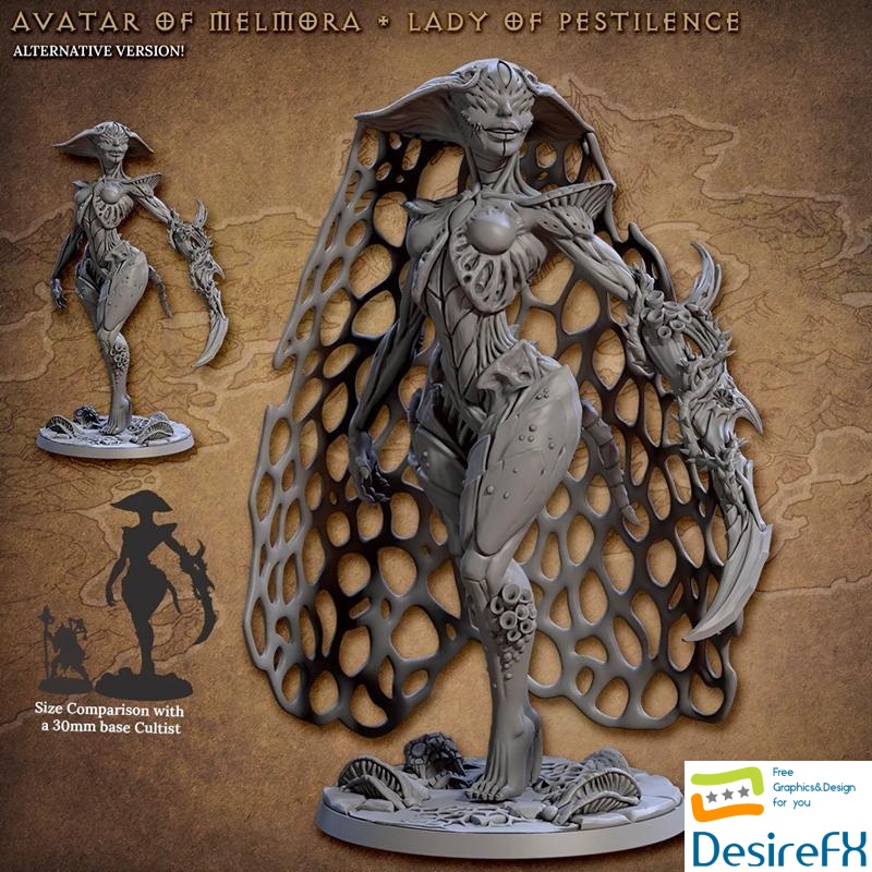 Avatar of Melmora - Lady of Pestilence 3D Print