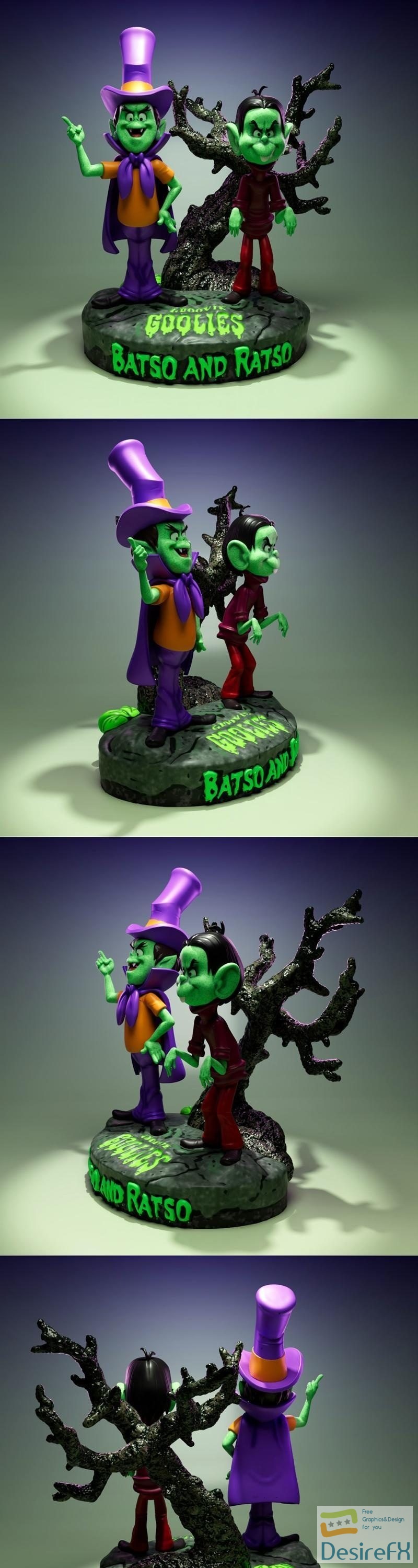 Batso and Ratso - Groovie Goolies 3D Print