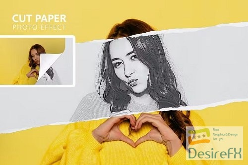 Cut Paper Photo Effect - EXZEBQB