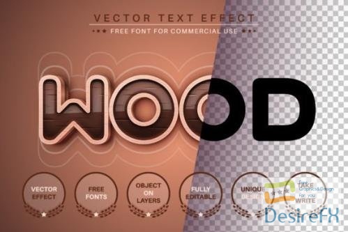 Dark Wood - Editable Text Effect - 13461804