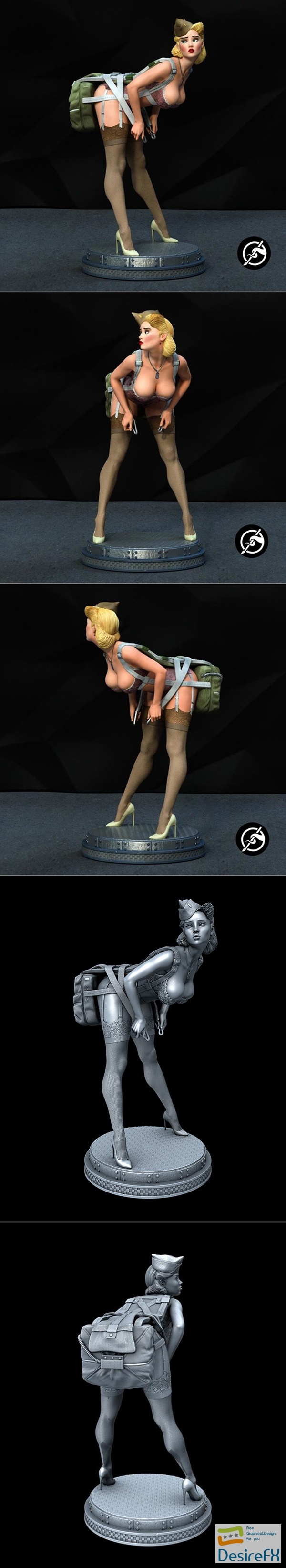 Exclusive – WW2 Pin up – 3D Print