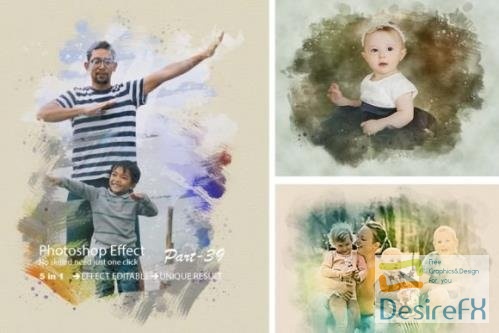 Family Photo Effect Template - 12171473