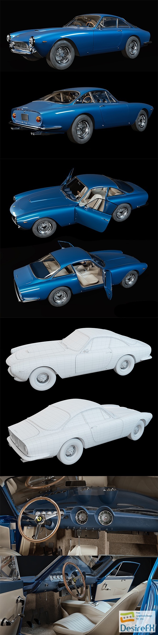 Ferrari 250 GT 3D Model