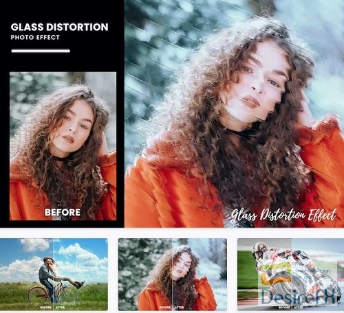 Glass Distortion Photo Effect - E8X5RVZ