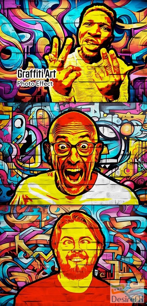 Graffiti Art Photo Effect. Backgrounds AI Generated - 671129854
