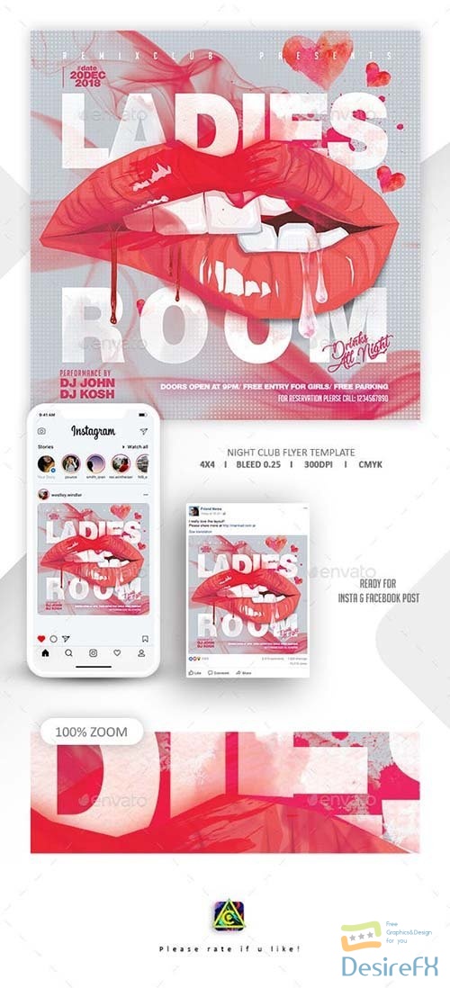 GraphicRiver - Ladies Night Flyer Template - 22946935
