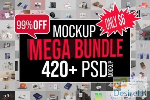 Mockup Mega Bundle - 420+ PSD