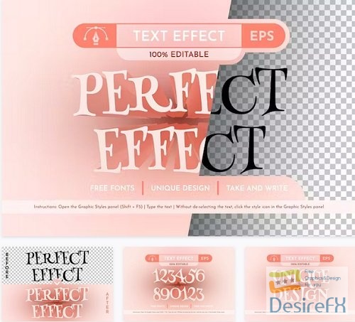 Perfect - Editable Text Effect - 91681737
