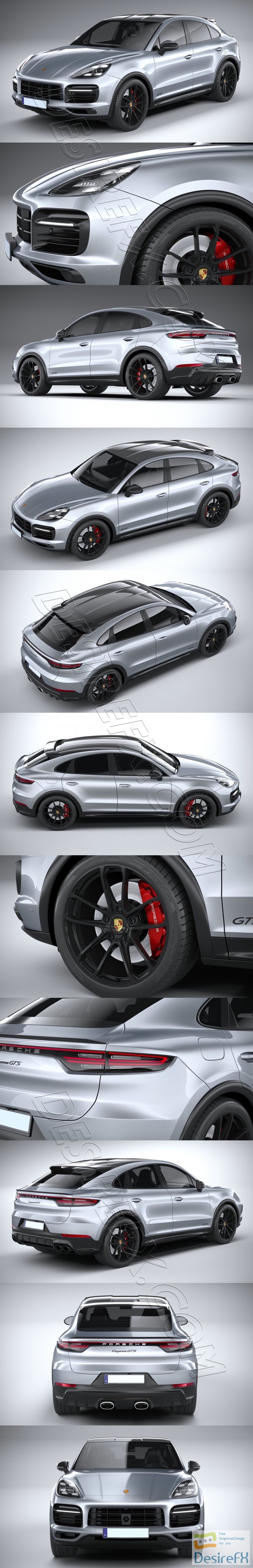 Porsche Cayenne GTS Coupe 2020 3D Model