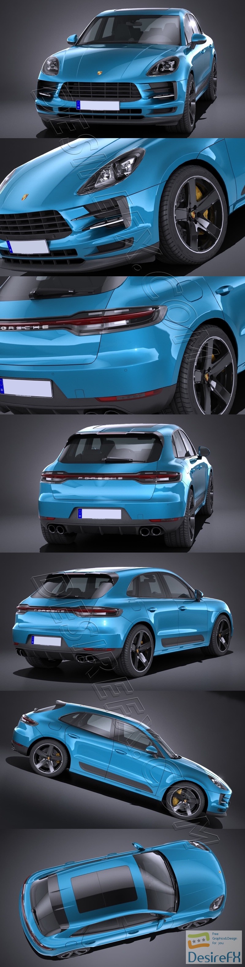 Porsche Macan 2019 3D Model