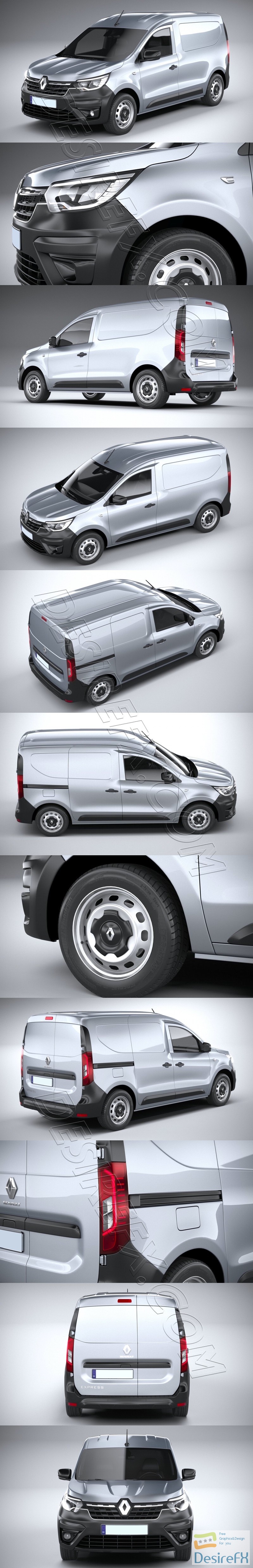 Renault Express Van 2021 3D Model