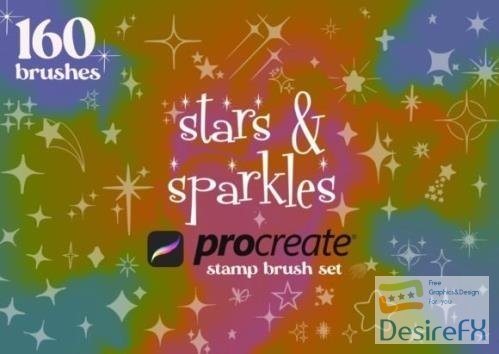 Star & Sparkles Procreate Stamps - 13410098