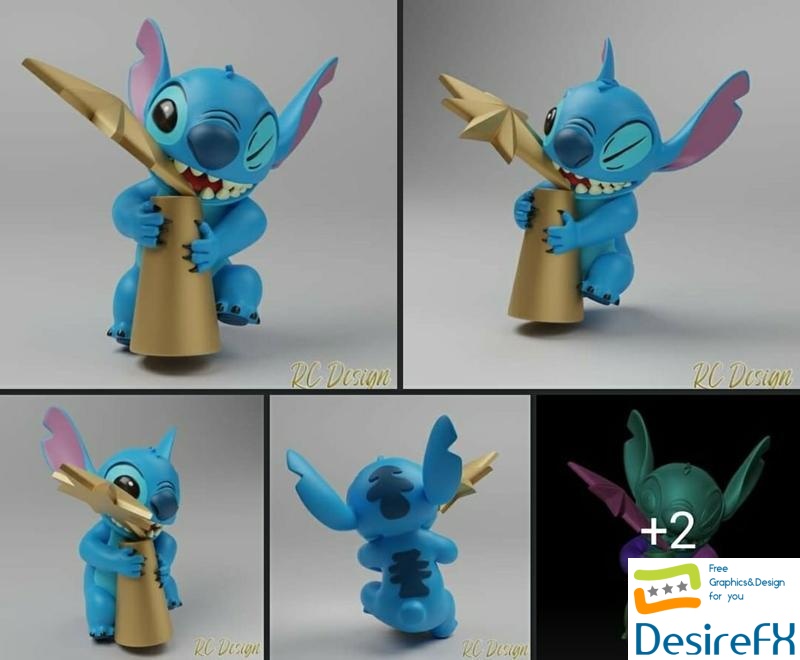 Stitch eat Star 3D Print
