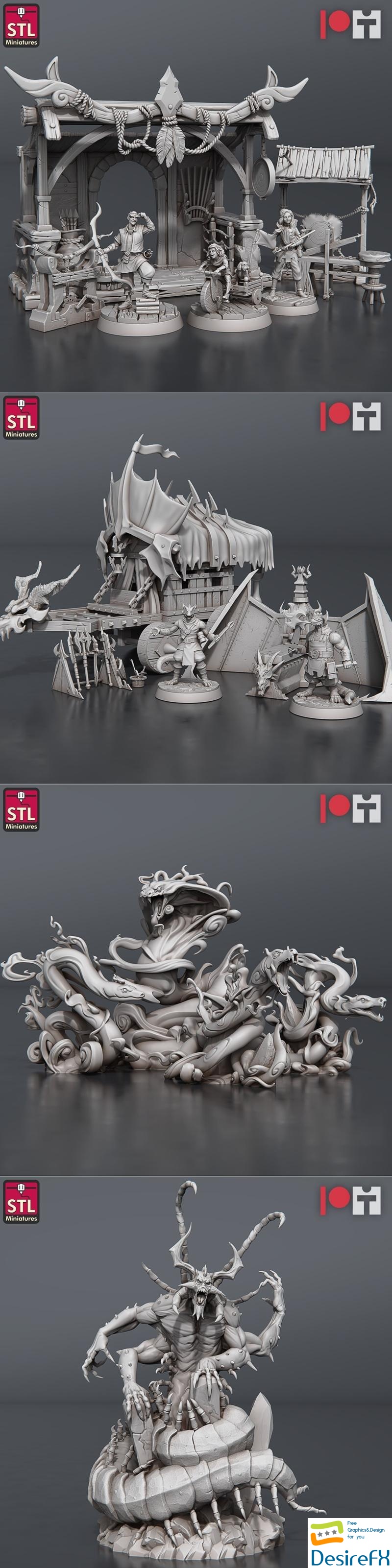 STL Miniatures December 2023 3D Print