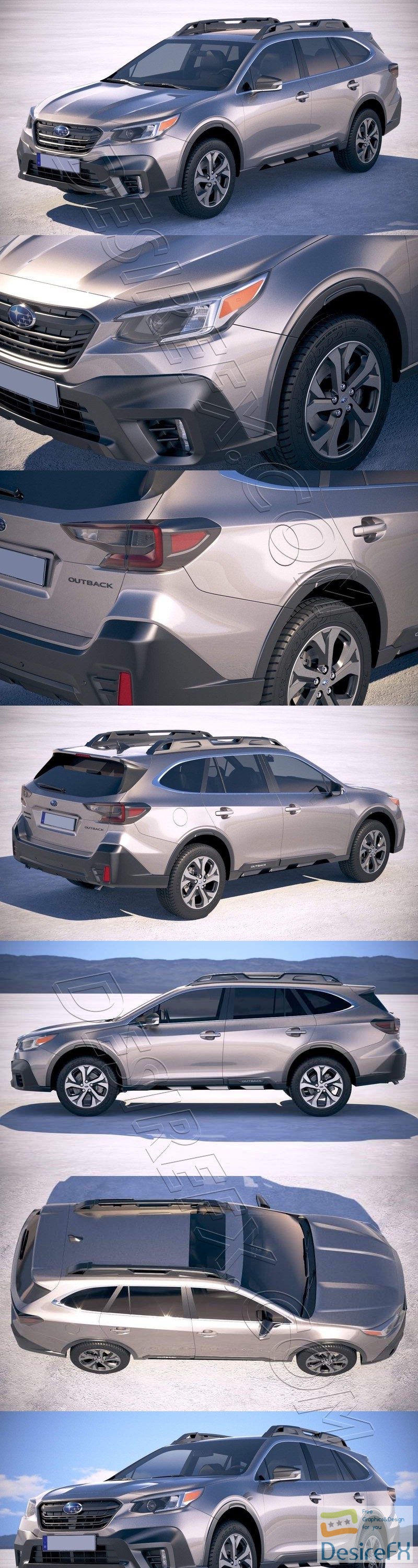 Subaru Outback 2020 3D Model