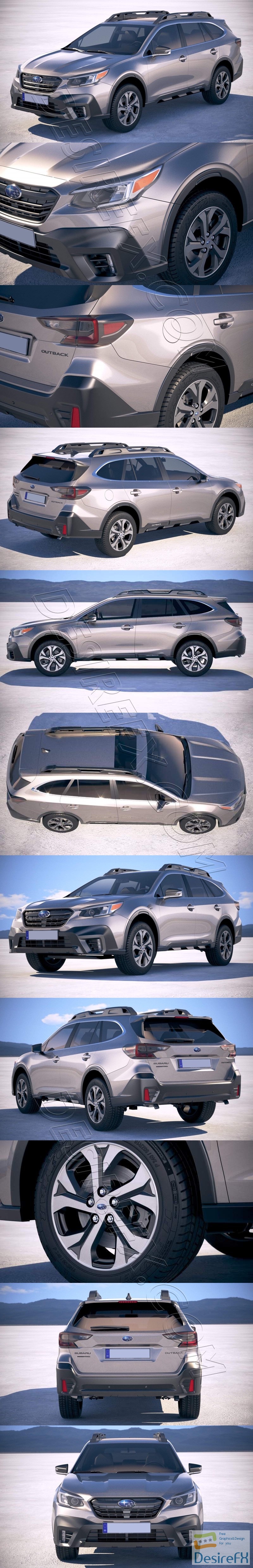 Subaru Outback 2020 3D Model