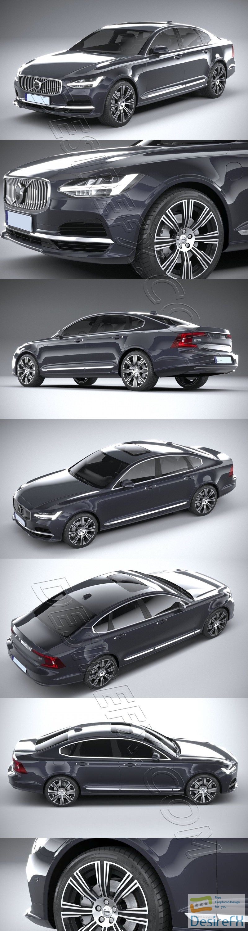 Volvo S90 2020 3D Model