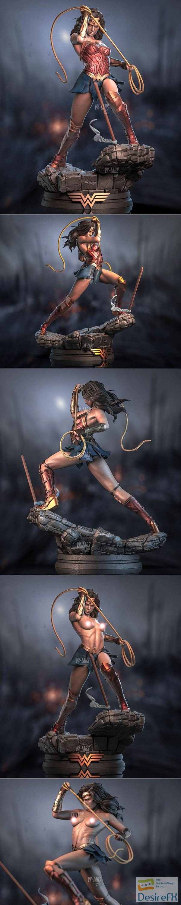 VX-Labs – Wonder Woman Battle – 3D Print