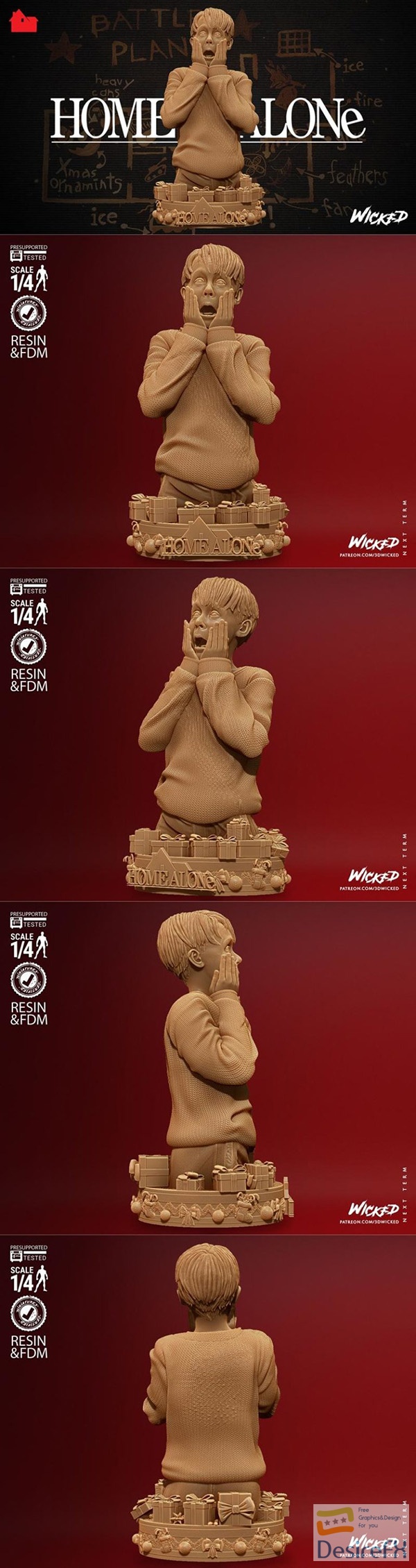 Wicked – Kevin HA Bust – 3D Print