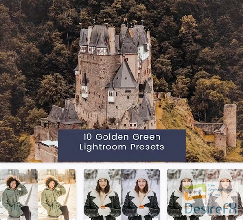 10 Golden Green Lightroom Presets - VJPC3JQ