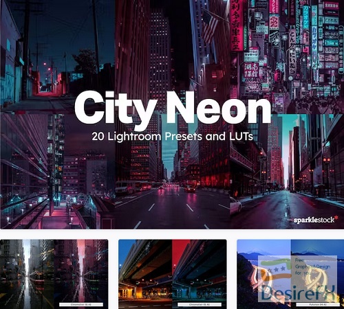 20 City Neon Lightroom Presets LUTs - 91941987