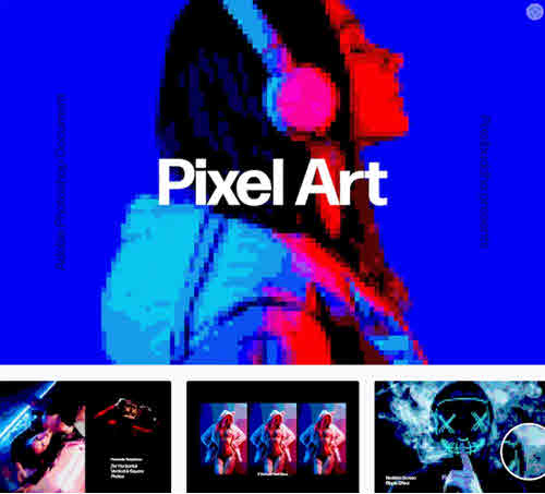 Acid Pixel Art Effect - 7491458