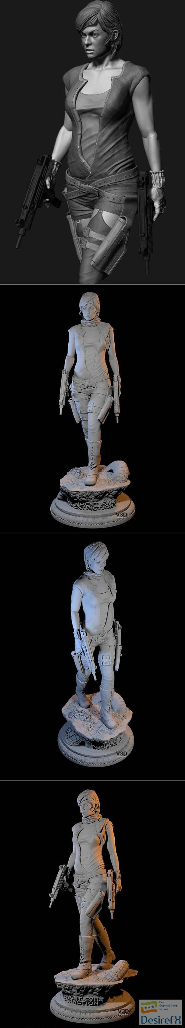 Alice Resident Evil – 3D Print