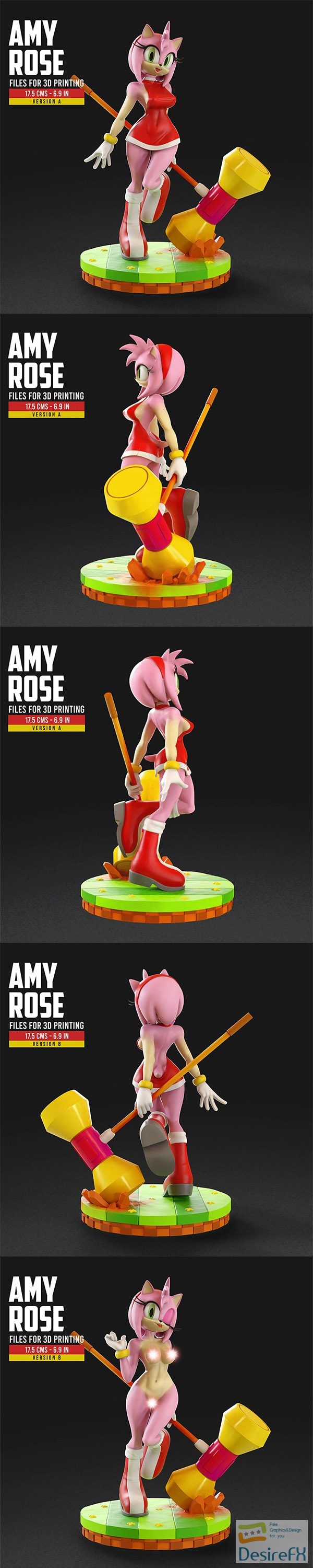 Amy Rose – Sonic – 3D Print