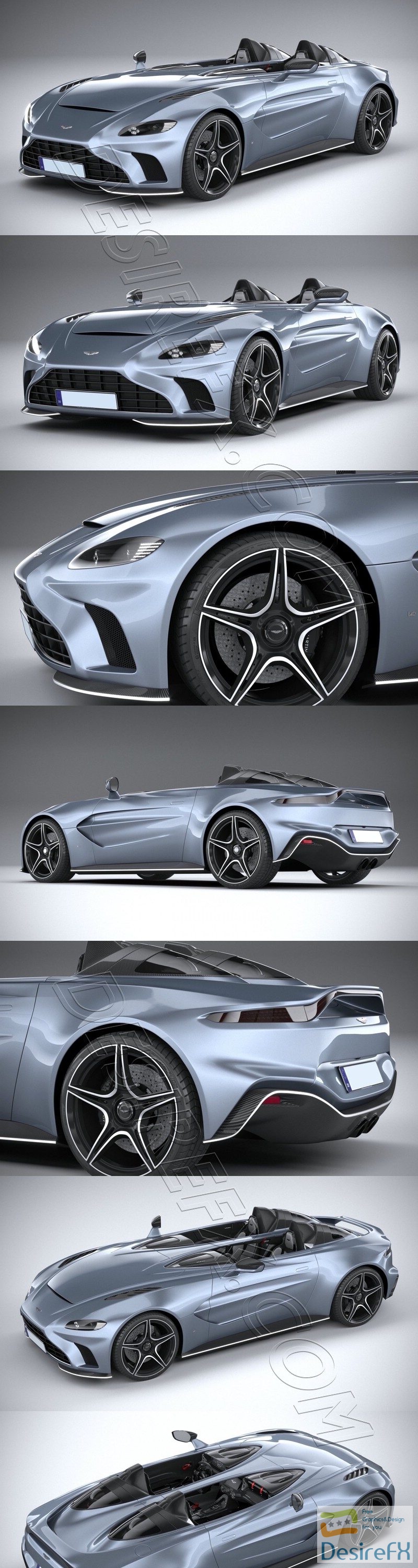Aston Martin V12 Speedster 2021 3D Model