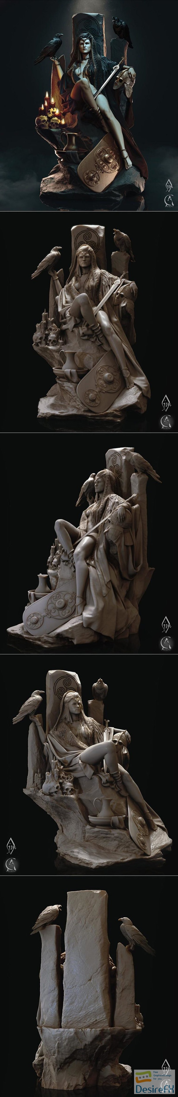 CA Sculpts – The Morrigan – 3D Print